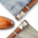 CHAOREN Mens Belt Leather Ratchet Belt - Customizable Fit, Effortless Style (35mm)