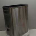 Ninestars 13 Gallon Odor Neutralizing Smart Trash Can, UV + Dual Purification, Odor Control Motion Sensor Garbage Bin, Universal Power Adapter, ONT-50-81SL Stainless Steel, Silver, Nova Series (Large)