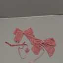 12 PCs Dusty Rose Velvet Ribbon Bow 5'' Pre Tied Bows, Pink Valentines Day Bows for Tree, Party Favor, Gift Wrapping, Premade Vintage Velvet Bow for Wreaths, Bouquets, Treat Bag