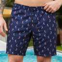 Mens Swim Trunks Quick Dry Bathing Suit Board Shorts for Men | Beach Swimwear Pool Shorts (Blue, L)