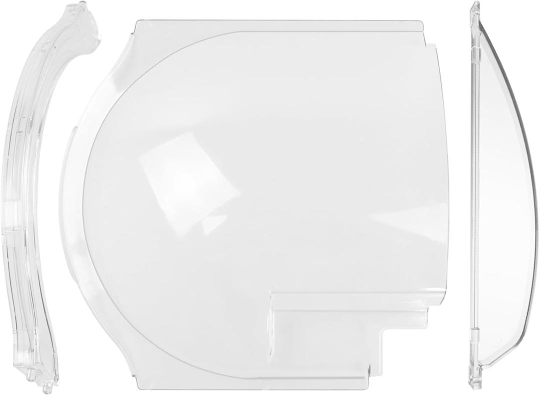 Clear Plexiglass 4812-01 RV Screen Door Bubble Style Slider & 4810-00 Stopper & 4814-00 Holder Complete Replacement Kit, Compatible with Dexter Right Hand Screen Door Bubble Style, Clear