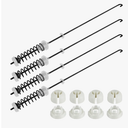 2023 Upgraded W10780045 Washer Suspension Rod Kit by Beaquicy - Replacement for Whirl-pool Ken-more Amana Roper Washing Machine - Part Kit WTW4616FW0, 11020102310, NTW4516FW0 W10537442 for 4 Pack Set