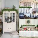 1 Pcs Artificial Norfolk Pine Garlands Christmas, 6 FT Dense Real Touch Winter Pine Garland Ornament, Green Artificial Greenery Garland for Table, Mantle, Wall, Indoor, Outdoor Christmas Decorations