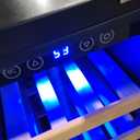 Kalamera Mini Fridge 18 Bottle - 12 inch Wine Cooler Refrigerator, Built-in or Freestanding, with Stainless Steel & Double-Layer Tempered Glass Door, and Temperature Memory Function Wine Fridge (Silver)