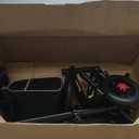 All Terrain Steerable Knee Scooter Crutch AlternativeDeluxe Medical Scooter Double Handbrake,for Adults Injured Ankle & Foot Recovery Scooter in Black