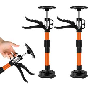 Cabinet Jacks for Installing Cabinets, 13.8-23.6 inches Adjustable Support Pole with 360 Rotation, Third Hand Tool Support System with 88 lbs Capacity Each for Drywall Jack (2 Pack)