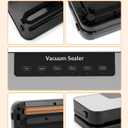 Vacuum Sealer for Food,Food Vacuum Sealer Machine Portable Compact with Auto Seal, Dry & Moist Modes for Sous Vide, Meal Prep, Marinator, Food Storage & Leftovers, Includes Vacuum Sealer Bags(silver)