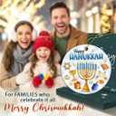 3 x Hanukkah Gifts 2025, Meaningful Spiritual Jewish Gifts for Women, Men, Double Sided Christmas Ornament for Hanukkah Decorations Tree, Gift for Jewish Men Friends, Neighbors, Mom, Dad