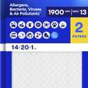 Filtrete 14x20x1 AC Furnace Air Filter, MERV 13, MPR 1900, Premium Allergen, Bacteria & Virus Filter, 3-Month Pleated 1-Inch Electrostatic Air Cleaning Filter, 2-Pack (Actual Size 13.81x19.81x0.78 in)