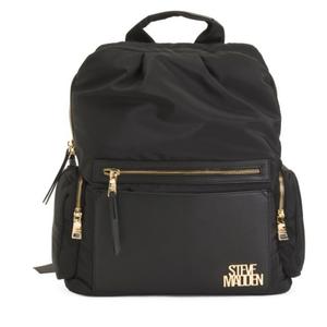 STEVE MADDEN Puffy Backpack With Double Compartments And Pouch 