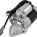 SCITOO Starter Motor 19123 for Nissan for Armada 2010-2015 V8 5.6L 5552cc FLEX PMGR for Nissan for Titan 2011-2015 V8 5.6L 5552cc FLEX PMGR 12V 2.0kW CW 11-Tooth Pinion PMGR ;