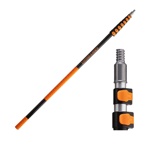 5-30 ft Long Telescopic Extension Pole // Multi-purpose Extendable Pole with Universal Twist-on Metal Tip // Lightweight and Sturdy // Best Telescoping Pole for Painting, Dusting and Window Cleaning