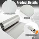 MorningRo 430 Stainless Steel Sheet Metal 48 x 120 Inches 24ga Metal Plates Panel #4 Brushed Finish Magnetic Mount Board Wall Food Truck Restaurant Crafting Kitchen Floor Trailer Garage Gym (1 Pack)