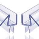 2-Pack Butecare Frameless Shower Door Bottom Seal for Glass Doors  Stop Shower Leaks and Create a Water Barrier (1/4 x 39)