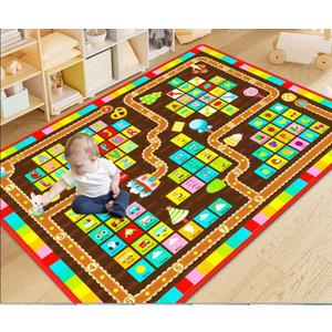 teytoy Baby Play Mats for Floor, Infant Playmat for Babies 0-6 6-12 Months, Baby Crawling Mat for Toddlers Learning Classroom Bedroom Activity Mat (43x59 inch) (Multi Color)