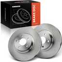 A-Premium 10.89 in (276.5mm) Front Vented Disc Brake Rotors Compatible with Select Subaru, Saab models - Outback 2000, Forester 1998-2002, Impreza 1998-2016, Legacy, BRZ, 9-2X, 2-PC Set