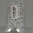 Openable Curtain Rings with Eyelet,24PCS Curtain Rings,Drapes Rings 1 in Interior Diameter,Hinge Snap-Joint Design, Fits Curtain Rods Up to 6/8 in Inches White TXZWJZ