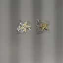 U-Goforst Starfish Hair Clips and Face Gems Set, Mermaid Accessories, 3 in 1 Little Mermaid Costume for Women Girls Adult, Mermaid Hair Face Jewels Stick on Stickers Accessories, 2 Pack