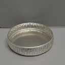 Silver Decorative Multipurpose Round Tray  6  1 Inches Ornate Metal Platter for Snacks, Dry Fruits, Makeup, Jewelry, Puja & Gifts  Elegant Home Dcor Serving Tray