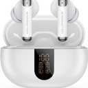 Monster N-Lite 211 Wireless Earbuds, Bluetooth 6.0 Stereo Headphones with Noise-Cancelling Mic and LED Display, Built-in Mic for Clear Calls, Waterproof Design for Sports