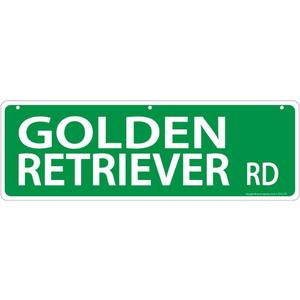Imagine This, Street Sign, 6x18 Inches (Golden Retriever Rd.)