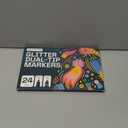 ARTISTRO 24 Sparkly Glitter Dual-Tip Paint Pens  Dazzling Markers with Acrylic Ink for Rock, Ceramic, Wood, Fabric, & More  Brush + Chisel Tips