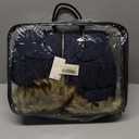 Women's Winter Thickened Down Jackets Long Down Coats Warm Parka with Hood (Deep Blue) Medium