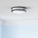 hykolity 13 inch Flush Mount LED Ceiling Light Fixture, 2700K/3000K/3500K/4000K/5000K Adjustable Ceiling Lights, Oil Rubbed Bronze Saturn Dimmable Lighting for Hallway Bathroom or Kitchen, ETL Listed