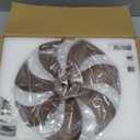 LEDIARY 20" Caged Ceiling Fan with Light and Remote, Low Profile Flush Mount Fandelier, Black Gold Bladeless Enclosed Small Fan Lights Ceiling Fixtures, Rustic Farmhouse Style for Bedroom, Outdoor