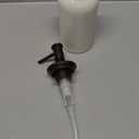 iDESIGN Westport Soap Pump Cream/Bronze: Ceramic & Metal, Hand Wash, 15oz Capacity