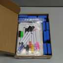 12 Sets Small Whiteboard Dry Erase Boards 5" x7'' Mini Double Sided Dry Erase Lap Boards with Markers Erasers Pen Holders Personal Whiteboards for Students Classroom Teacher