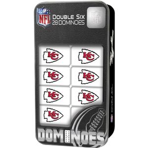 Masterpieces NFL Unisex Collector Edition Double Six Dominoes (One Size, Team Color)