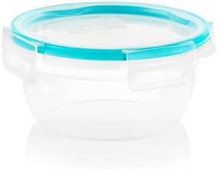 Snapware Total Solution 3-Cup Plastic Food Storage Container with Lid, 3-Cup Rectangular Meal Prep Container, Non-Toxic, BPA-Free Lid with 4 Locking Tabs, Microwave, Dishwasher, and Freezer Safe, 2PCS