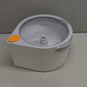 MOPALL Spin Mop and Bucket with Wringer Set for Home, Dual Chambers Dirty and Clean Water Self Separation for Hardwood Floor Wall Window Cleaner (1 Square Mop and 1 Round Mop with 4 Microfiber Pads)