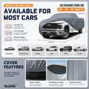 Truck Cover Waterproof All-Weather,Outdoor Full Exterior Pickup Covers(Length 251-262 inch) Custom Fit for Chevrolet Silverado 2500 3500,Ford F350,GMC 2500 etc Size T7(See Size Chart)