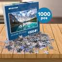 Enovoe Puzzles for Adults 1000 Pieces - Featuring Moraine Lake Alberta - Challenging and Educational Masterpieces Puzzle for Kids - Large, 27x 20 inches - Jigsaw Puzzles 1000 Pieces for Adults