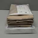 KEQIAOSUOCAI Extra Wide Pinch Pleated Blackout Living Room Bedroom Curtains, Triple Weave Thermal Insulated Window Treatment Light Blocking Panels for Patio/Hall/Porch (Khaki, W80 x L84, Set of 2) (Khaki)