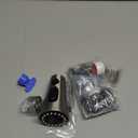 Universal Kitchen Faucet Head Replacement with 15 Adapter Kit Compatible with American Standard/Kohler/Moen/Delta Faucets, 3 Function Pull Down Sink Faucet Spray Head, Brushed Nickel