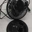 Holmes 6” Personal Table Fan – 2 Speeds, Compact, 15° Head Tilt, Wide-Angle Oscillation, Black