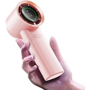 MUXNW Mini Face Fan For Skincare: Portable Small Pocket Handheld Personal Rechargeable Battery Operated USB Charger Keep Your Makeup For Travel Beach (Pink)