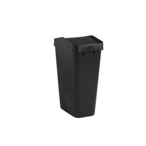 Rubbermaid Swing Top Waste Container for Home and Kitchen, Easy Access Disposal and Slim Modern Trash Can with Lid, 12.2 Gallon Capacity, Blac, for Home/Kitchen/Garage/Apartment