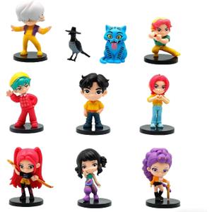 10Pcs Cartoon Figure,Cute Collectable Figure,Creative Gift for Fans