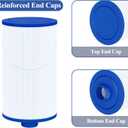 Cryspool 2402 Filter Compatible with Watkins 303279(not 303263), FC-2402, Free Flow and Lifesmart Hot Tub Filter, 1 1/2" Finer Thread Spa Filter Cartridge, 2 Pack