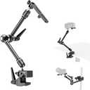 Friction Magic Arm Camera Mount with Super Clamp and Platform, Overhead Camera Desk Mount Srand, Studio Space Saver, Heavy Duty Mount/Bracket for Lights, Cameras