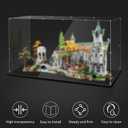 Display Case for Lego 10316 The Lord of The Rings: Rivendell, 31.49x15.74x16.53inches (80x40x42cm), Protect Your Collectibles from Dust with a Clear Showcase