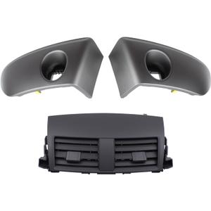 ApplianPar Center A/C Dash Vent and Panel Bezel Trim for Toyota RAV4 2006 2007 2008 2009 2010 2011 2012