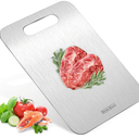 Stron- Dura Cutting Board - 304 Food Grade Stainless Steel Cutting Boards for Kitchen- for cutting Meat, Fruit, Vegetables, Outdoor or Indoor 11.5" X 8" (1, Small)