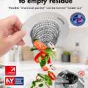 Sink Strainer with Stopper, Wokdada Revolutionary Clog-Free Food Catcher for Garbage Disposal