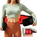 Medisana Red Light Therapy for Body, Upgraded 3-in-1 Cordless Red Light Therapy Belt with 3-Mode Red Light, Vibration Massage & Heating, Wearable 660nm/850nm Infrared Red Light Thearpy for Back Pain