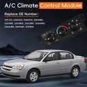 599-213 HVAC Climate Control Module Fit for 1997 1998 1999 2000 2001 2002 2003 2004 2005 Chevy/Chevrolet Malibu, 599213 AC Heater Control, HVAC Control Panel Replace 22601654 22601655 22718118